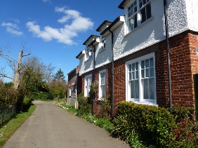 Cottages in Belaugh village.