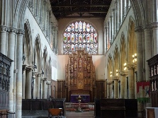The altar in St Margaret's Church.