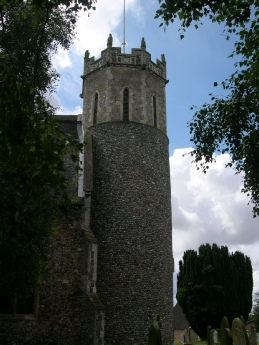 The tower of Acle Church. 
