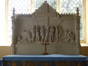 The altar in Barningham Winter Church. 