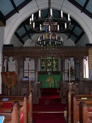 The altar in St Laurence, Brundall