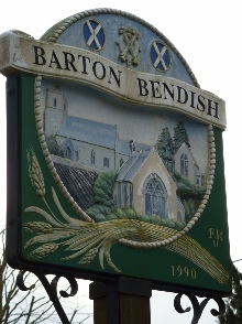 The village sign of Barton Bendish.