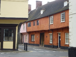 Old houses in King's Lynn.