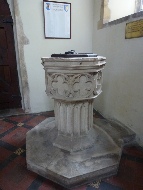 Font in North Repps Church.