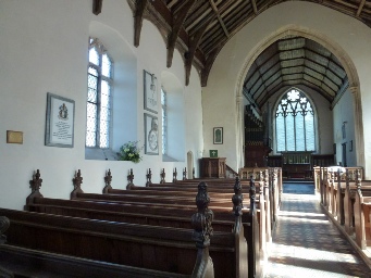 Aisle in Alburgh Church.