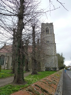 A view of Griston Church. 