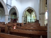 The interior of St Mary's Church.