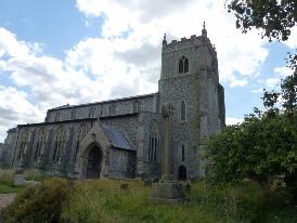 Another view of Wiveton church.