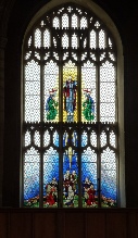 Staine glass in Cromer Church. 
