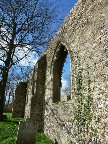 The ruins of Tivetshall St Mary.