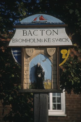 Bacton Village sign