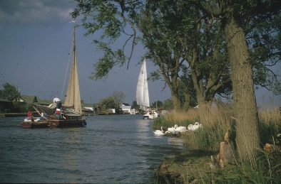 The River Thurne at Potter Heigham.