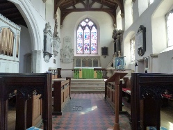 The altar in Sprowston Church. 