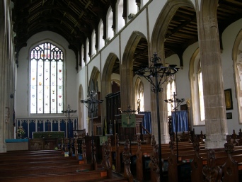 The interior of Holy Trinity Church.