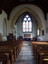 The interior of Little Ellingham Church.