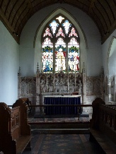 The altar in Warham.