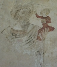 Wall paintings in Paston Church. 