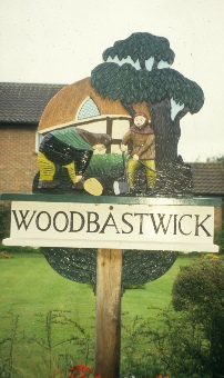 Woodbastwick village sign.