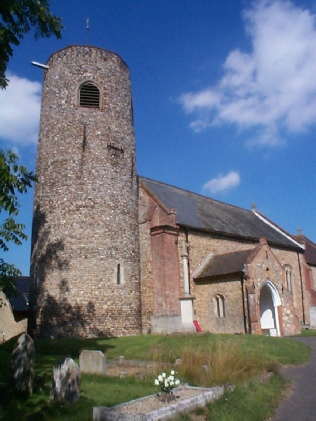 The round towered church in Brooke