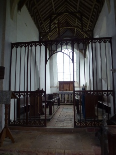Inside Thurgarton Church.