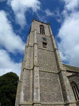 The tower of Fakenham Church. 