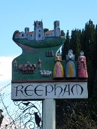 Reepham Town Sign. 