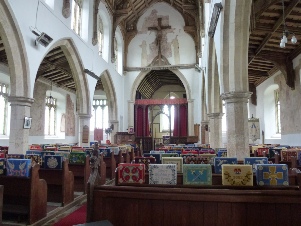 Inside St Nicholas Church. 