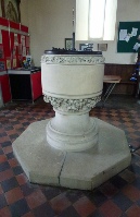 The font in Wimbtsham St Mary
