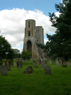 The abbey in Wymondham.