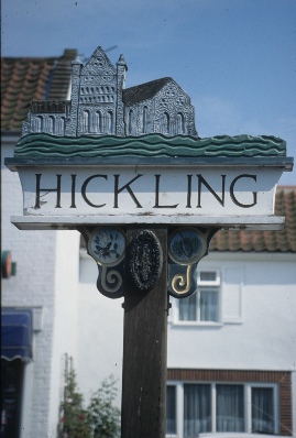 Hickling village sign.
