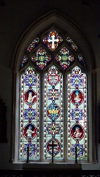 Stained glass window in Gimingham.