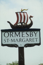 Ormesby village sign.