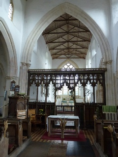 Screen in Bedingham church