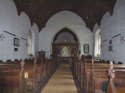 The central aisle in Gimingham Church.