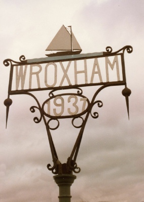 Wroham village sign